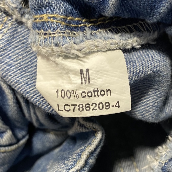 Paperbag Mid Rise Jeans Medium Wash Drawstring Pockets Size M Unbranded Denim - Picture 4 of 7